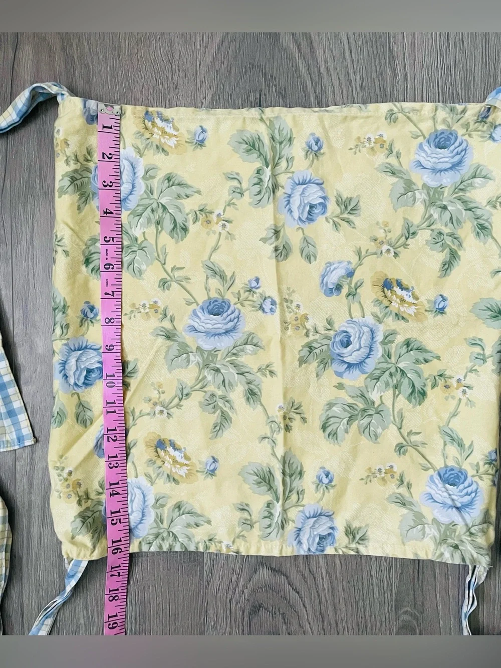 Waverly Vintage Decorative Pillowcase 17x17” Yellow Floral Cotton Cottagecore